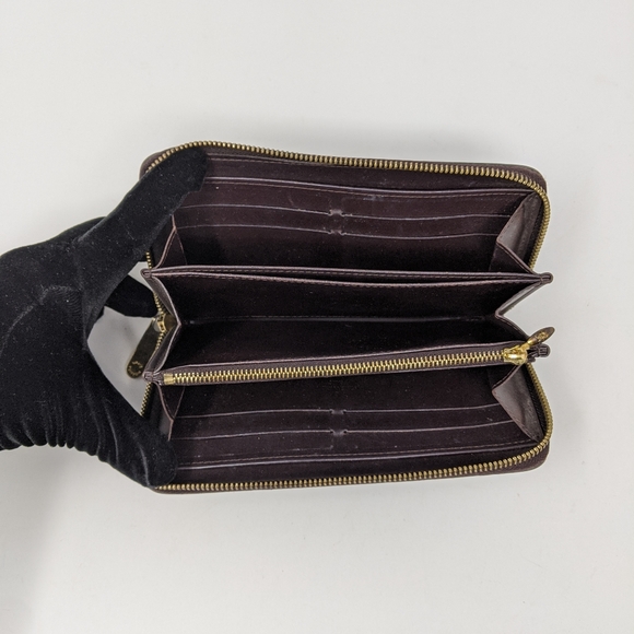 Louis Vuitton Monogram Vernis amaranth wallet zip - Picture 3 of 15